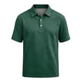 thumbnail image 5 of Short Sleeve Performance Polo Shirts for Men Lapel Collared Soft Breathable Casual T Shirts for Men, 5 of 6
