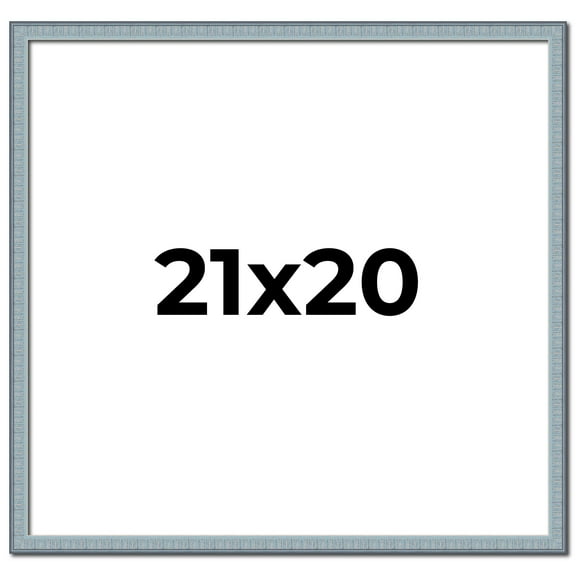 21x20 Frame Rustic Sky Blue Solid Wood Picture Frame | 0.75 Inch Moulding Width |Includes UV