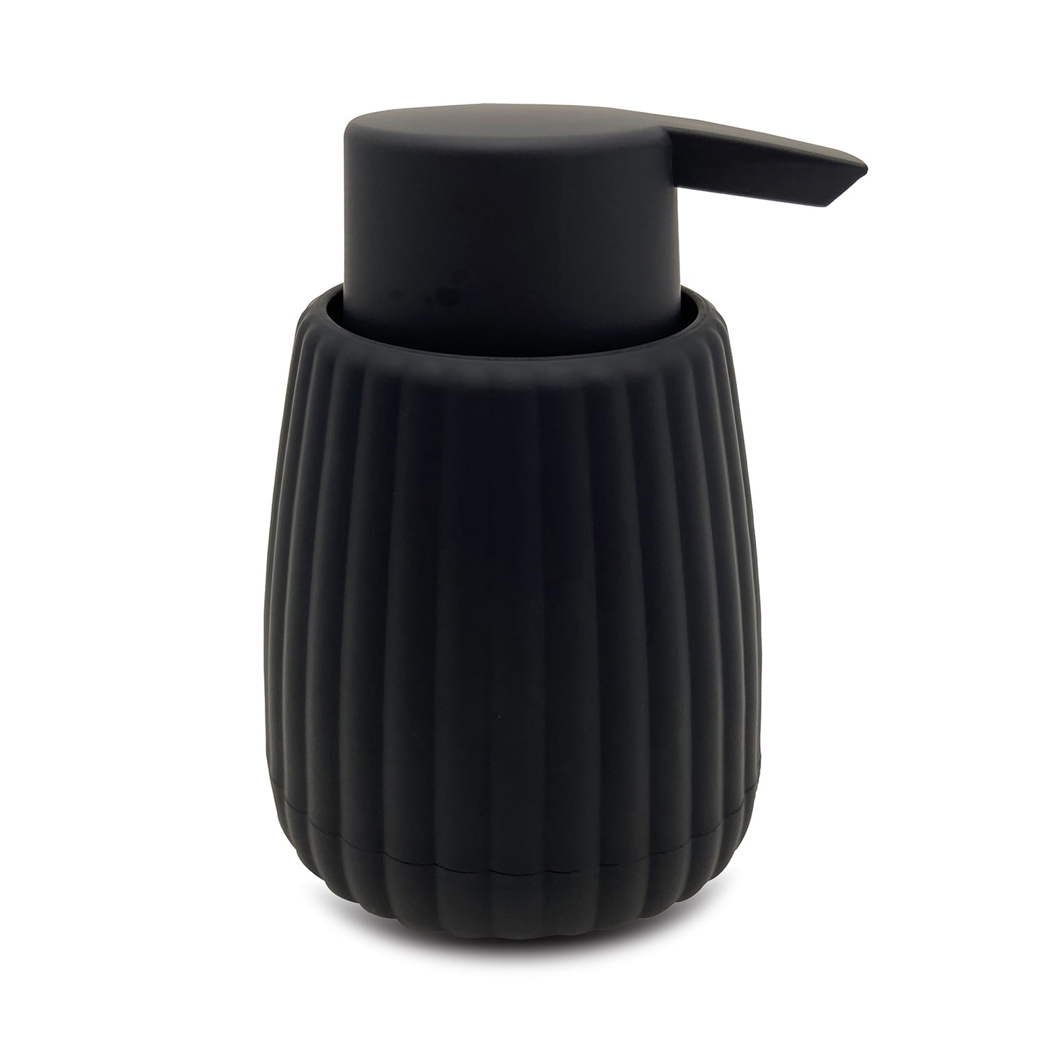 (3 pack) Mainstays Rubberized Plastic Ribbed Soap Pump, Black