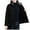 #341-Black, variant on AUNVITO Women's Thickened Winter Coat Long Sleeve Zip-Up Casual Solid Color Nylon Spandex Blend Outerwear