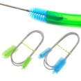 thumbnail image 2 of Cepillo de limpieza para acuarios Yuxing acero inoxidable manguera flexible azul, 2 of 5