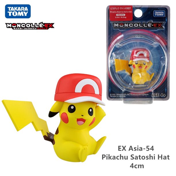 TOMY-figuras de acción originales de Pokémon, modelo de Pikachu Charmander Mew Raichu Rowlet Treecko Eevee, juguete para niños, 4 - 6 Cm