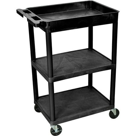 - Luxor Top Tub and Flat Middle and Bottom Shelf Utility Cart