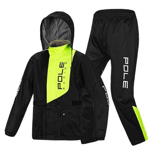 Men's Waterproof Breathable Rain Suit Jacket and Pants for Outdoors