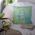 thumbnail image 3 of Carolines Treasures BB7389PW1414 Polkadot Hippopotamus Watercolor Fabric Decorative Pillow  14Hx14W multicolor, 3 of 4