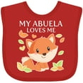 thumbnail image 3 of Inktastic My Abuela Loves Me- little fox Boys or Girls Baby Bib, 3 of 4