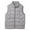 Grey, variant on VNKIDY Women Outerwear Vests Winter Padded Vest Outerwear Short Sleeveless Quilted Gilet Coat With Fashionable Stand Collar For Cold Weather Fashionable Tops