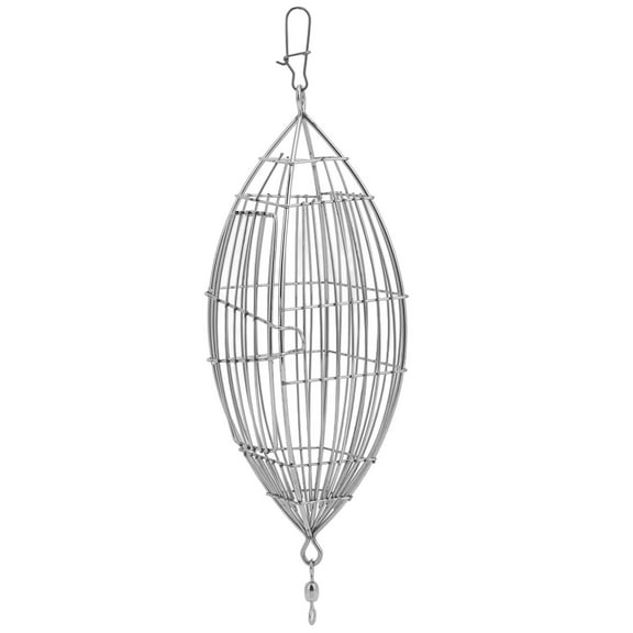 Stainless Steel Lure Cage - Carp Fishing Trap Basket Feeder Holder for Shrimp, Crab, and Fish Baits