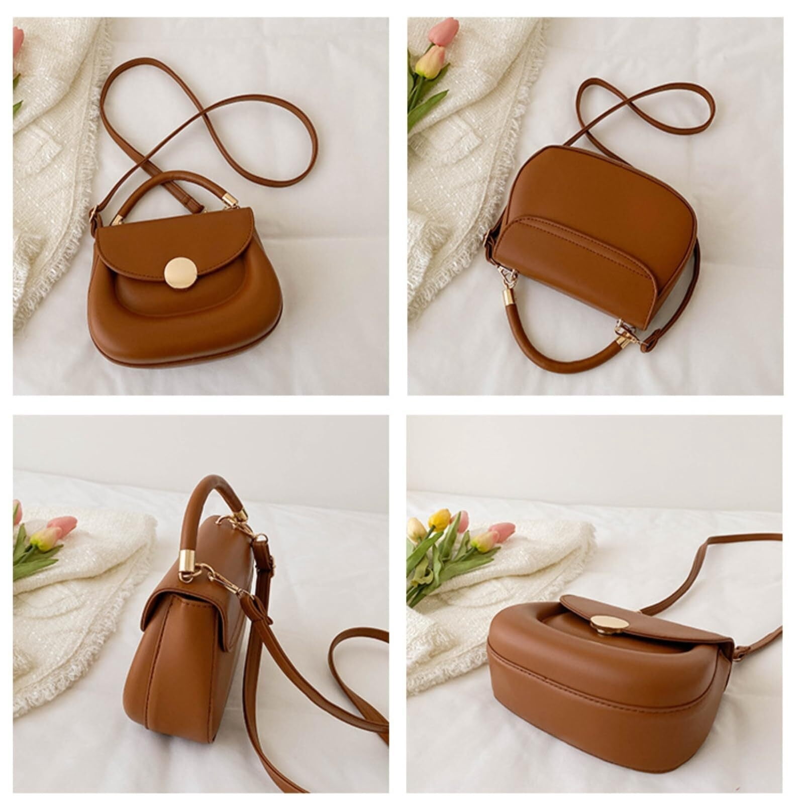 Crossbody Purse for Women Small Crossbody Bags Trendy Leather with Adjustable Shoulder Strap for Backpack Travel