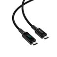 thumbnail image 2 of Cable USB-C a USB-C AceFast Trenzado con Pantalla 2m negro C6-03, 2 of 6