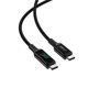 thumbnail image 2 of Cable USB-C a USB-C AceFast Trenzado con Pantalla 2m negro C6-03, 2 of 6