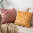 thumbnail image 1 of Juego de 2 Fundas de Cojines de Terciopelo Holandés Fundas de Almohada Decorativas para Sofá 45X45 CM (Rosa Amarillo) Decoración Suave y Cómoda Hogar Sala de Estar Dormitorio para Sofá Rojo Verde, 1 of 5