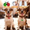 thumbnail image 4 of Clochettes pour Collier de Chien, Clochettes Durables Rouges et Vertes pour Grands Chiens, 4 Clochettes en Cuivre de Noël et 2 Sangle en Cuir pour Sécurité Extérieure, Suivi des Animaux, Randonnée, Marche (Rouge Vert), 4 of 7