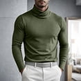 thumbnail image 4 of Rvwovn Men's Turtleneck Long Sleeve Tee, Soft Slim Fit Pullover Basy Layer T-Shirt Fall Winter Wear, 4 of 6