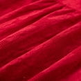 thumbnail image 4 of Blusa vintage de mujer Jacquard con cuello en O Mangas largas Volantes Dobladillo acampanado Suelto Abanopi Rojo/Medio, 4 of 7