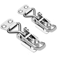 thumbnail image 2 of Stainless Steel Toggle Latch, 2 Pieces Metal Toggle Latch, Lever Closure, No Rust, Strong Fixing, Toggle Latch Clamp, for Fixing and Tightening Suitcases, Cabinets, Doors, 2 of 5