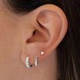 thumbnail image 6 of 925 Sterling Silver Opal Set Earrings Hoop Earrings Earstuds Birthday Mothers Day Bridesmaid Christmas Gifts, 6 of 6