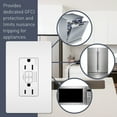 thumbnail image 6 of Legrand 2097TRAPLW Radiant 20 Ampere Gfci Electrical Outlet - White, 6 of 6