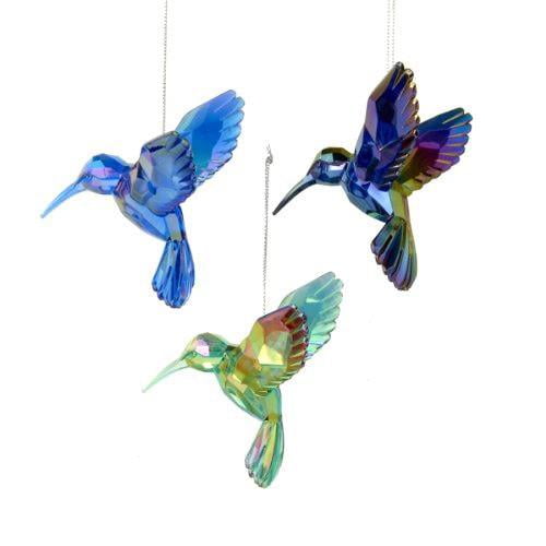 16055 Old World Christmas Bird Watcher Collection Glass Blown Ornaments for Christmas Tree Hummingbird 