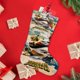 thumbnail image 4 of Franquicia de Kung Fu Panda Tema: Calcetines de Navidad, fino lino blanco para colgar en escaleras y chimenea, decoración navideña para el hogar, regalo de Navidad. 54cm × 38cm, 4 of 5