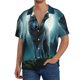 thumbnail image 1 of Fotbe Wolf Camisa Estampada de Manga Corta para Hombre, Casual de Verano, Estilo Playero, Sin Arrugas-XX-Large, 1 of 5