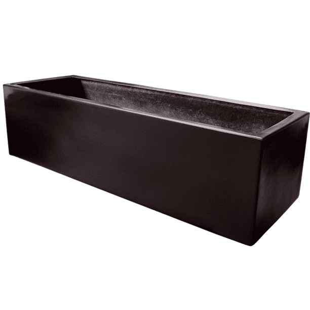 Maceta de Fibra de Vidrio Mod. Jardinera 100x40x40cm Chocolate FibraFormas Fibraformas de México Jardinera 1004040