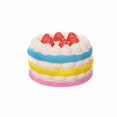 thumbnail image 2 of Rainbow Strawberry Birthday Cake Squishy with Slow Rising Pu Foam, Single Pack, Multicolor Layered Design, for Kids and Adults, Relaxation Toy, 2 of 3