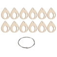 thumbnail image 1 of 100 piezas de hilo de bordar de madera para punto de cruz, 50x44 mm, 1 of 5