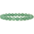 thumbnail image 1 of Bracelet Extensible en Perles Rondes de 8 mm en Aventurine Verte Naturelle de Qualité A, Unisexe, 7 Pouces, 1 of 5