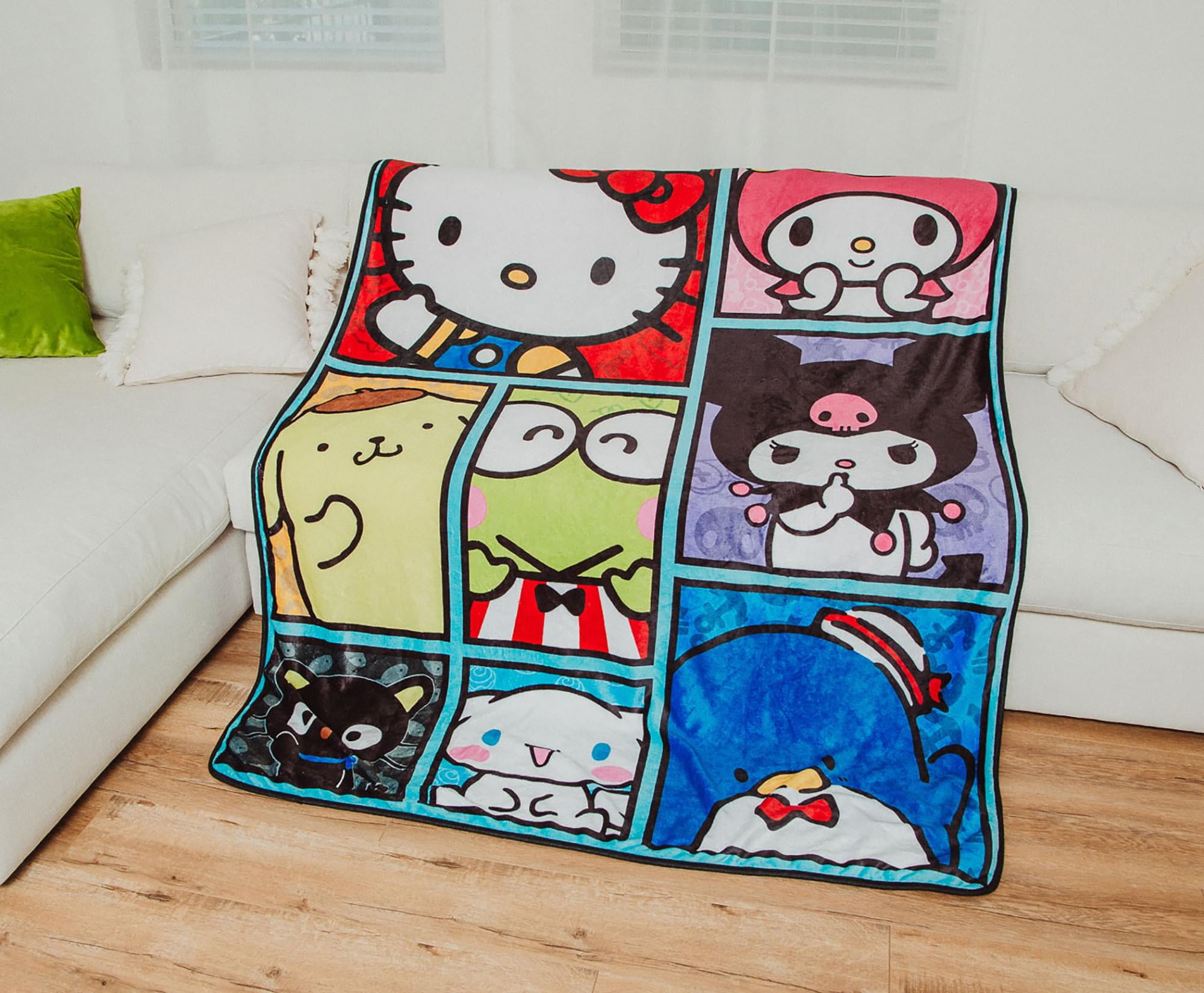 Sanrio Hello Kitty & Friends Plush Sherpa Fleece Throw