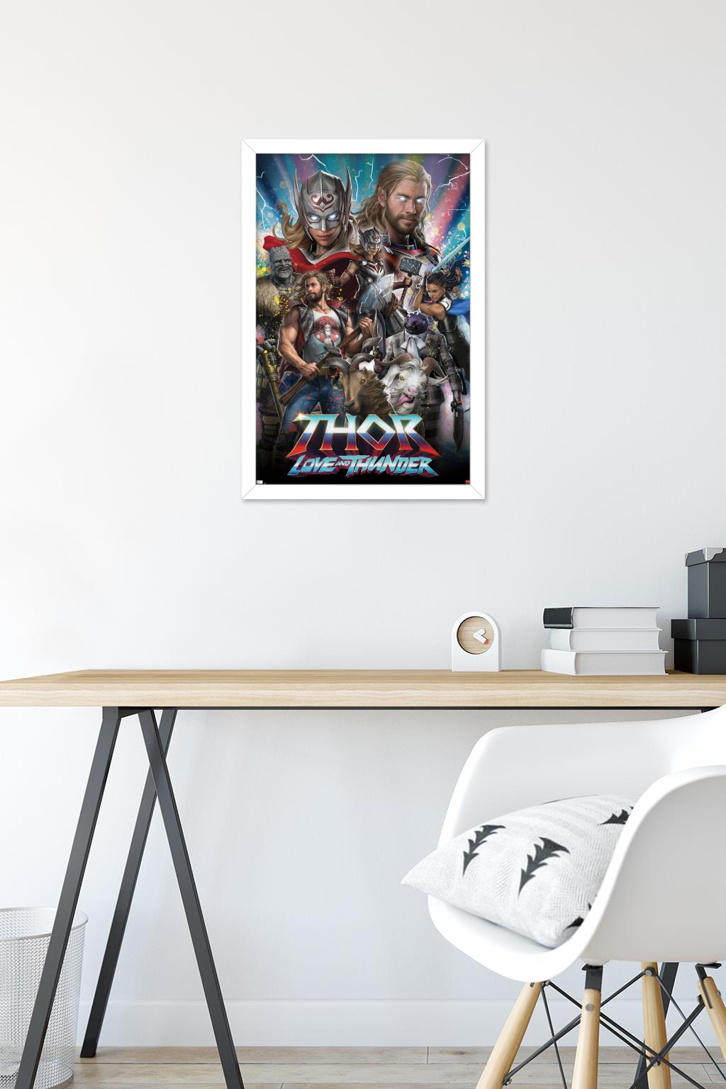 Marvel Thor: Love and Thunder - Amazing Wall Poster, 14.725" x 22.375" Framed