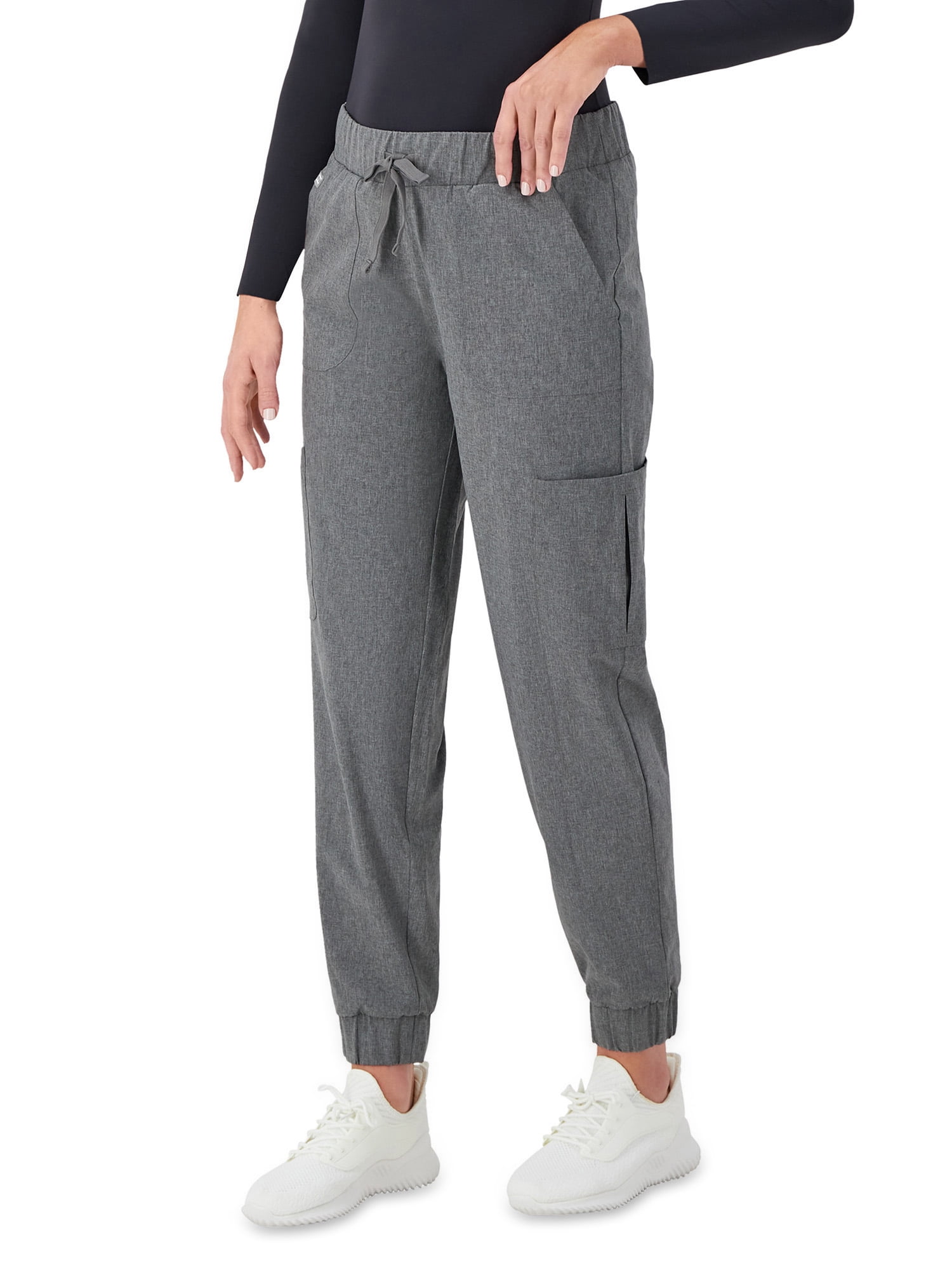 Hanes Women's Scrub Joggers Moisture-Wicking Cargo Pants For