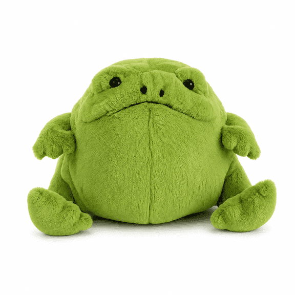 Jellycat Ricky Rain Frog Stuffed Animal, Medium 7 inches - Amphibian Plush Toy - Classic Children's Gift