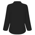 thumbnail image 5 of Embroidered Tops For Women Peasant Tops For Women Chinese Style Tops For Women Linen Clothing For Women Linen Tops Women Lightweight Linen Blouses For Women Linen T Shirts For Women Black L, 5 of 5