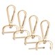 thumbnail image 1 of Ganchos de clip giratorio Uxcell [4 piezas] - Ganchos de clip para llaveros, uso para hacer llaveros - [Dorado claro - 1.9 IN] Hardware de clip en D para cordones, 1 of 6