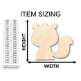 thumbnail image 2 of Unfinished Wood Baby Skunk Shape - Craft - up to 46" DIY 3" / 1/8", 2 of 3