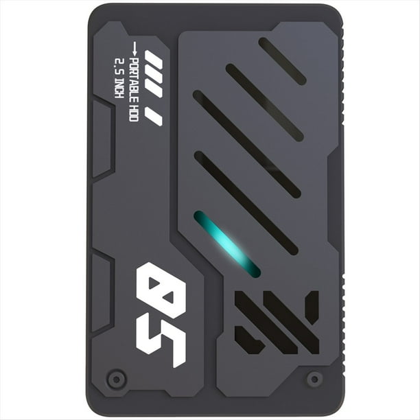Disco Duro Externo Portátil USB 3.0 de 2,5 Pulgadas con RGB. Expansión de Disco Duro USB 3.0 para PC y Portátil (500 GB).