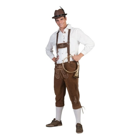 Adult Tirol Bernd Lederhosen Pants Austrian Halloween Medium Costume Accessory