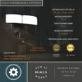 thumbnail image 4 of Vaxcel - Zeta - 30W 2 LED Outdoor Motion Sensor Flood Light In Contemporary, 4 of 14