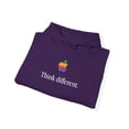 thumbnail image 2 of Vintage Think Different Apple Computer Classic Hoodie Sweatshirt Print - XL / Purple, 2 of 4