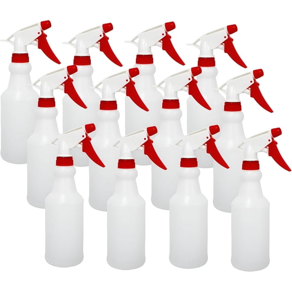 ACDANC Spray Bottles Reusable Mist Sprayer for Plants Cleaning High Output Ultrafine Misting Plastic Spray Bottles for Garden and Bathroon 12 Pack 16oz