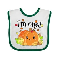 Inktastic I'm One Pumpkin Birthday Autumn Boys or Girls Baby Bib