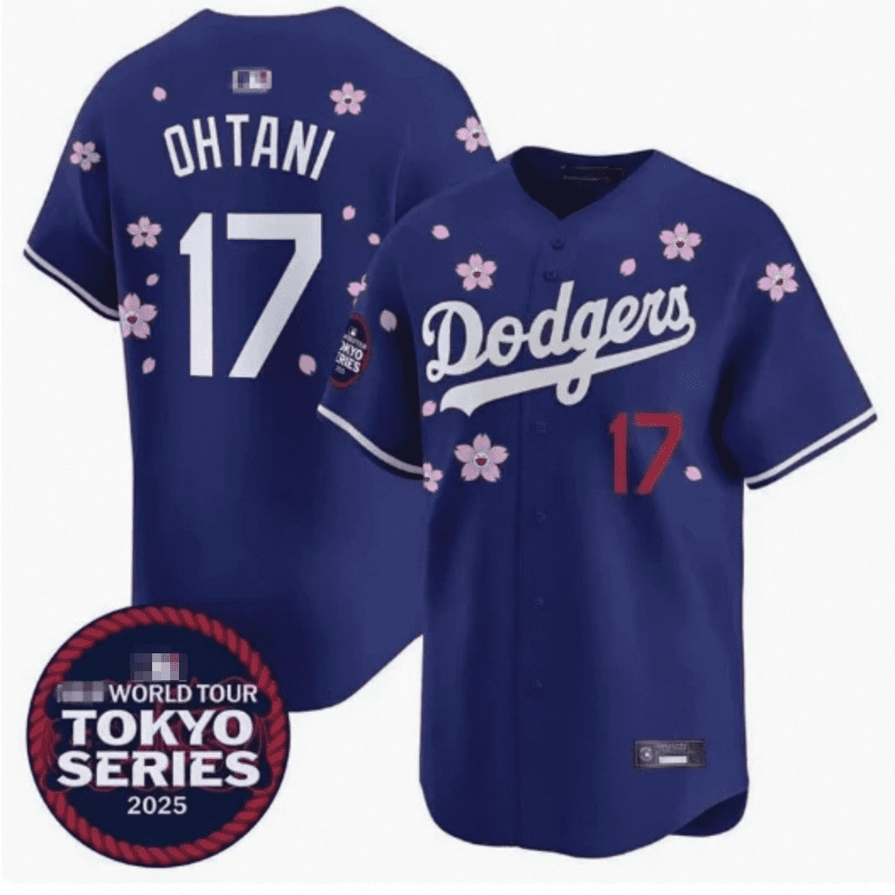 ZIORGSHF Men's And Women's New Los Angeles Dodgers Cherry Blossom