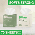 Green Generation Bamboo Facial Tissues, 3-Ply, 840 Count, 12 Count