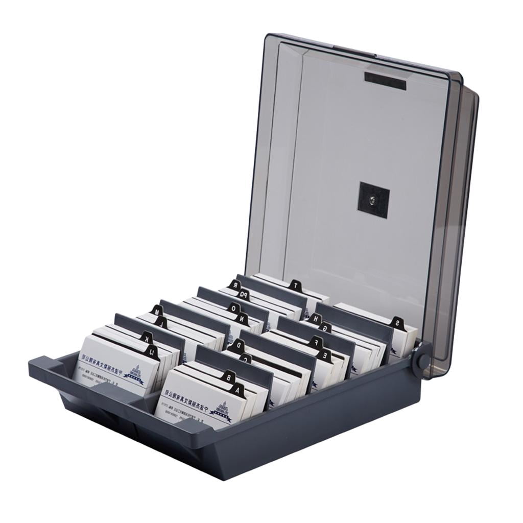 Business Card Holder, Name Card Organizer With Dividers Up To 1000 Standard Business Cards Capacity Home Office Desktop Business Card Organization Use
