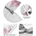 thumbnail image 2 of GZHJMY Paris Tower Cherry Blossoms Christmas Tree Skirt 36" Christmas Decorations Indoor Outdoor Tree Skir for Home Holiday Party Decorations Gift, 2 of 5