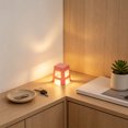 thumbnail image 6 of Mini Stool Shaped Lamp Ornament Lighting - Plastic Desk Decorative Light, Soft Eye Protection, Stable Non-Tip Base, Easy Control Buttons, Pink, 6 of 6