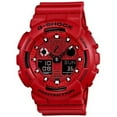 thumbnail image 2 of GA100C-4A Men's G-Shock Red Ana-Digi Dial Red Resin Strap Alarm Dive Watch, 2 of 4