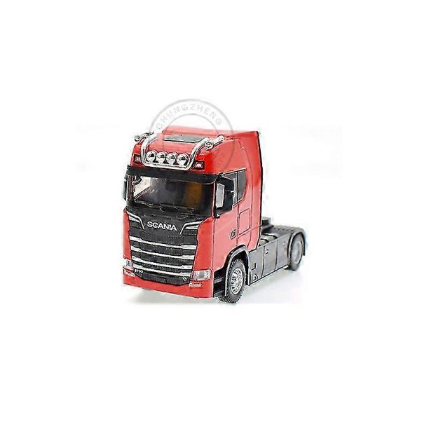 150 Large Diecast Alloy Truck Car Model Container Toy Simulation Pull Back Sound And Light Transport Vehicle Model Kids Gifts 26s