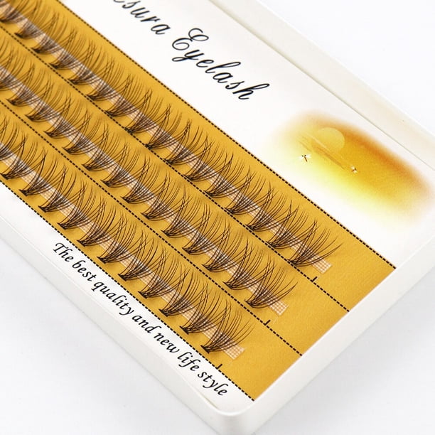 Pestañas de visón Natural 3D, extensiones individuales rusas, 10D, herramienta de maquillaje, 1 caja/60 racimos, venta al por mayor